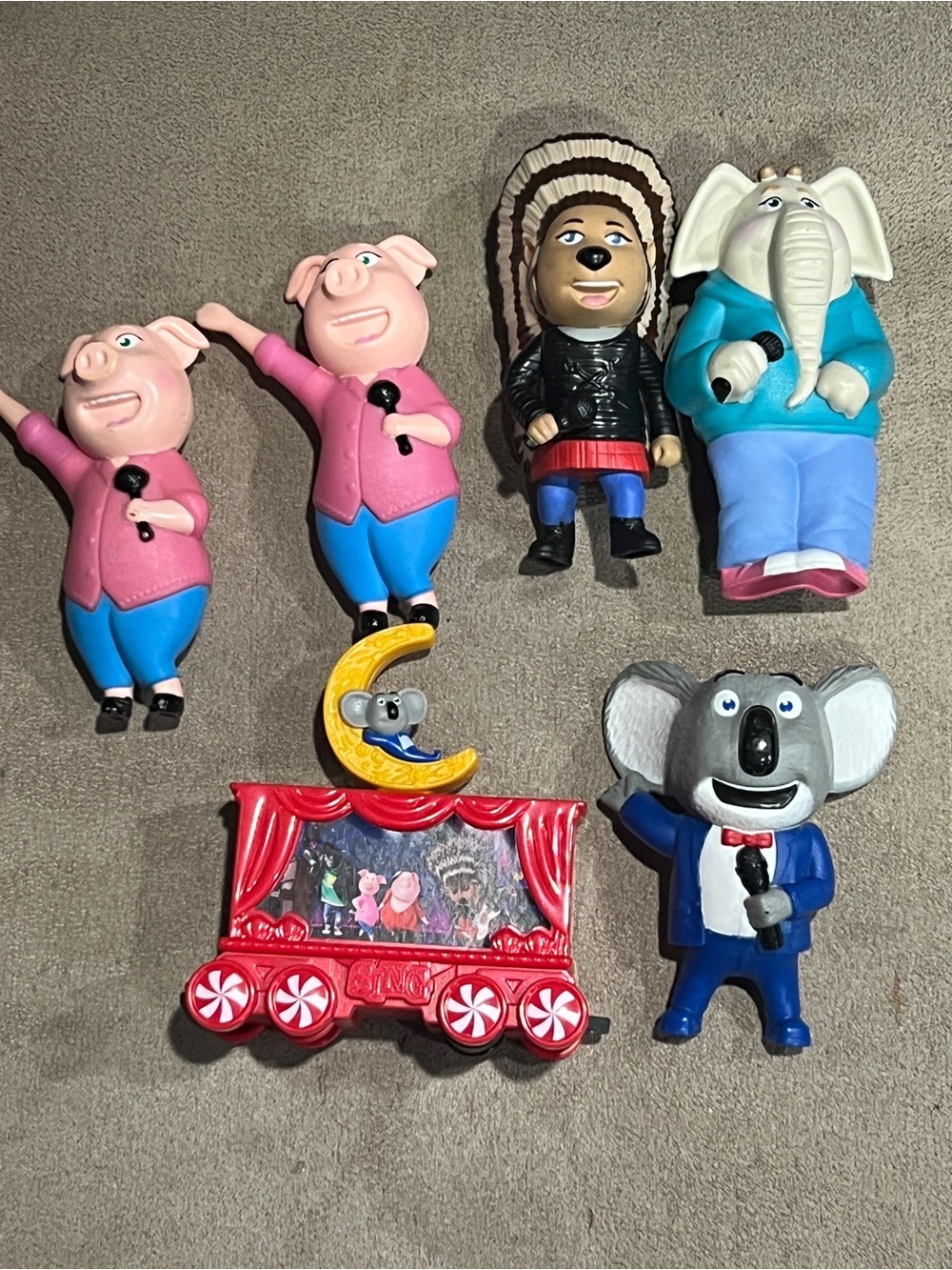 McDonald’s Sing Movie Figures 2016 lot of 6